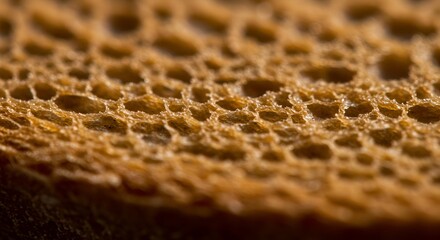Close-up of Brown Bread Texture