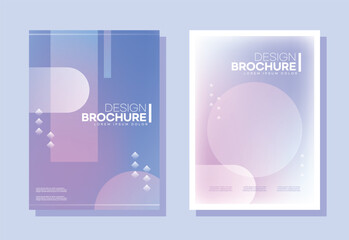 디자인 브로슈어 표지 템플릿 세트 10
