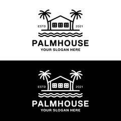 Palm house logo design