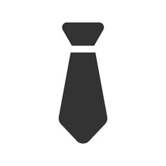 Simple necktie icon vector illustration representing business, office attire, and professional style
