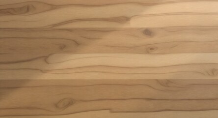 Horizontal striped wooden floor texture with layered grain and natural wood knots in soft warm brown tones — ideal for 3D visualization, product design, or architectural surface library