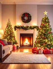 Cozy Christmas living room (8)