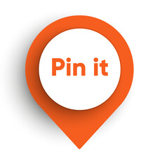 Drop pin, map pin, marker