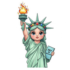 statue of liberty นามธรรม