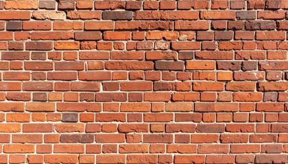 Obraz premium Rustic Reddish Old Brick Wall Seamless Pattern Background Texture