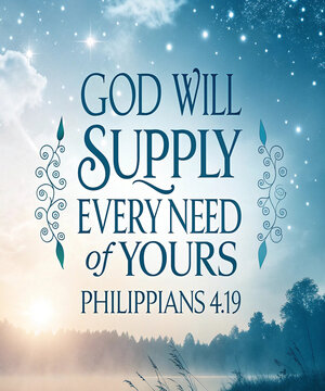 Bible Verses about Love "  God will Supply Every Need of yours philippians 4 :19 "