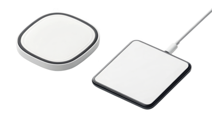 different style Minimalist Wireless Charger on transparent