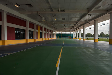 empty parking garage
