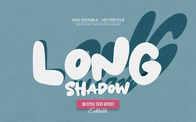 Long Shadow Text Effect Editable