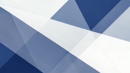 Overlapping geometric shapes in blue and white create a modern abstract background - Powered by Adobe