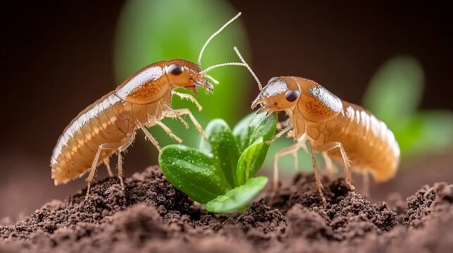 Canadian Nightcrawlers Interacting in Natural Habitat