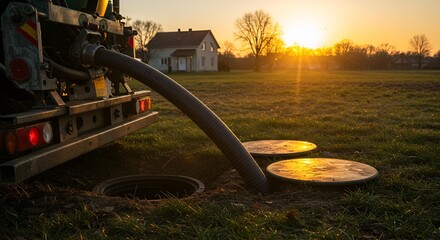 Septic Tank Service at Sunset