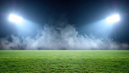 Empty stadium at night