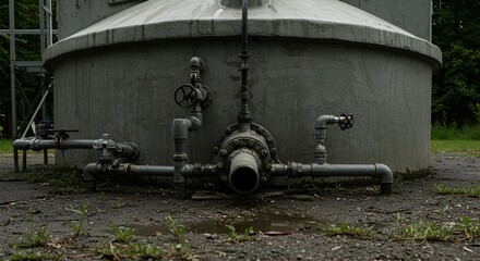 Water Treatment Plant Piping System