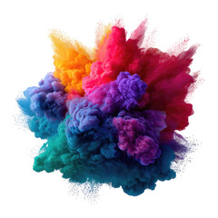 Vibrant colorful explosion of pigment