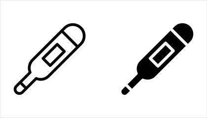 Thermometer icon set. Hot, cold, Warm, freeze weather. Celsius, temperature icon on white background