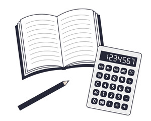 会計を表すイラストセット