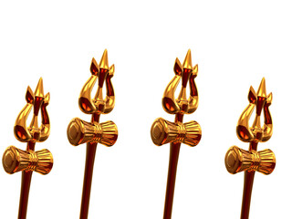 Maha Shivratri Trishul symbols of Lord Shiva with transparent background Alpha