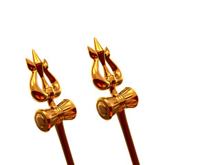 Maha Shivratri Trishul symbols of Lord Shiva with transparent background Alpha