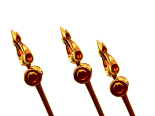 Maha Shivratri Trishul symbols of Lord Shiva with transparent background Alpha