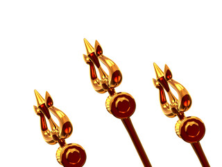 Maha Shivratri Trishul symbols of Lord Shiva with transparent background Alpha