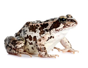 Frog profile, spotted, light background