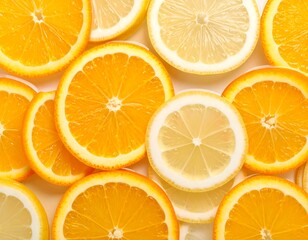 Citrus slices background