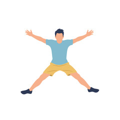 Jumping Jack Exercise: Full Body Workout Illustration