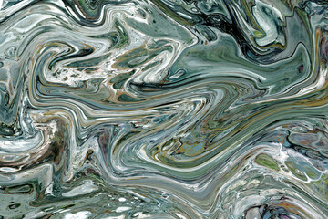 Abstract background of marble melting and moving in waves