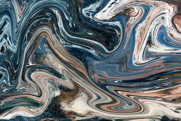 Abstract background of marble melting and moving in waves