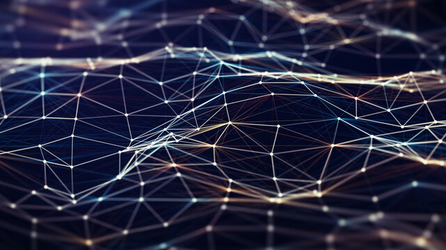 Abstract Neural Network background.
