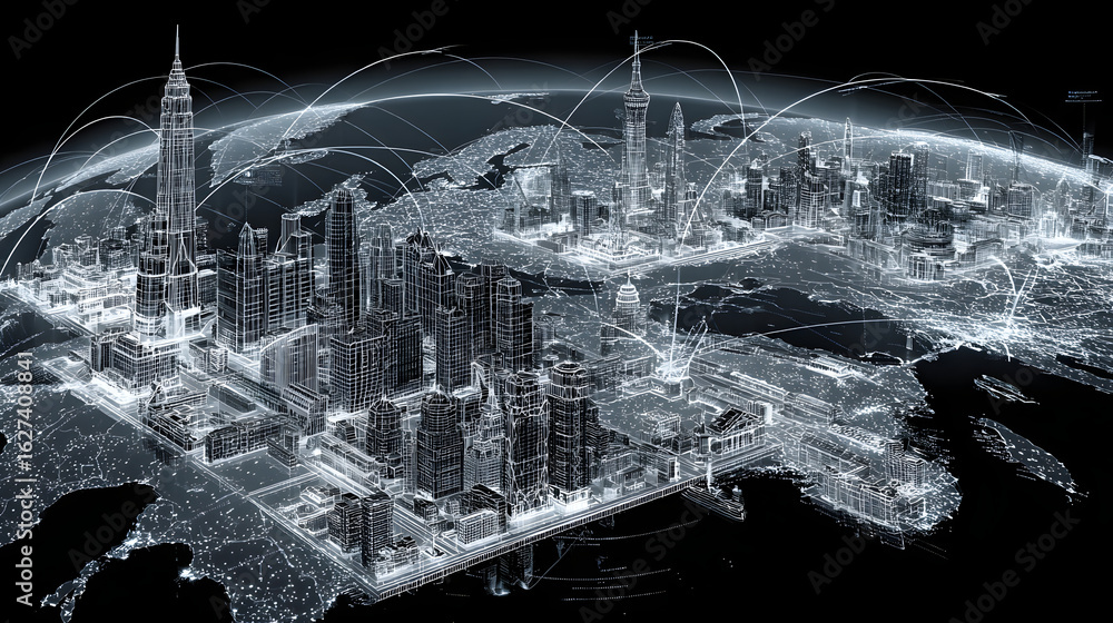 Aufkleber geospatial analysis with high technology networks for enhanced business intelligence solutions