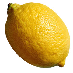 Fresh Yellow Lemon Isolated on Isolated Transparent Background  - Citrus Fruit, Vitamin C, Healthy Eating