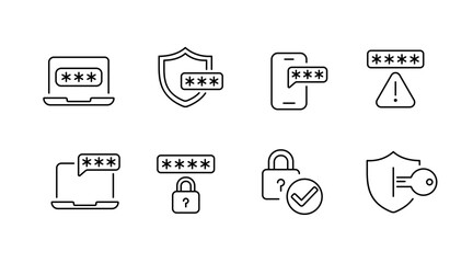 set of icons