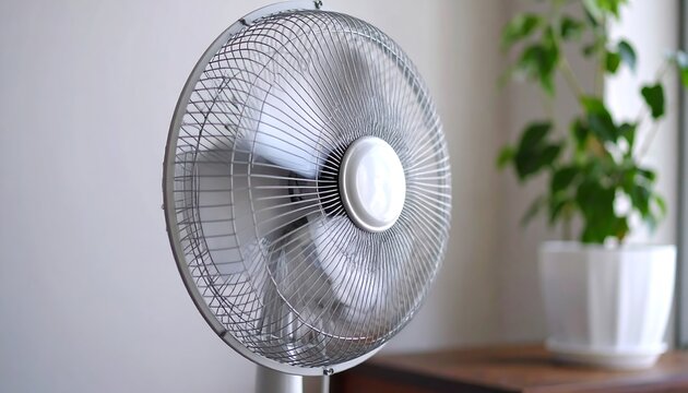 Close-up of a table fan
