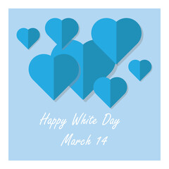 Vector Design Happy White Day – March 14.