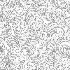 A dynamic and beautiful abstract pattern of polka dots,