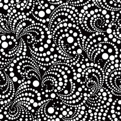 A dynamic and beautiful abstract pattern of polka dots,