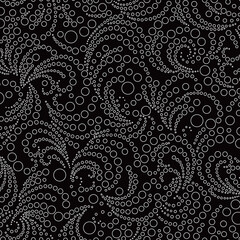 A dynamic and beautiful abstract pattern of polka dots,