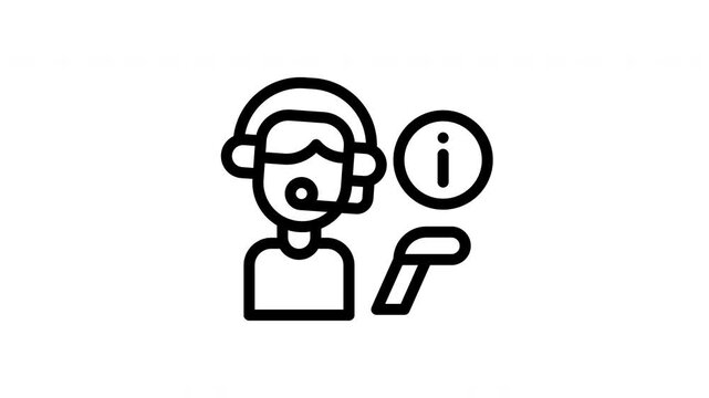 support minimalist stroke animation