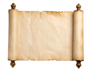 古い紙の巻物のテクスチャ素材/Old paper scroll texture material