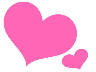 ピンクのハートマーク