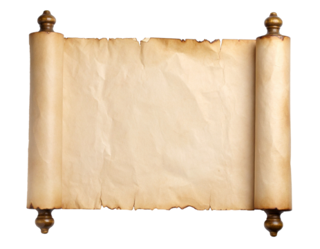 古い紙の巻物のテクスチャ素材/Old paper scroll texture material