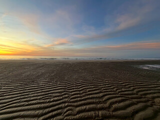 sunset on the beach
