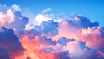 Colorful sunset cloudscape