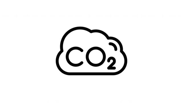 co2 minimalist stroke animation