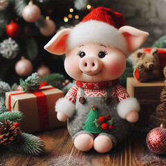 santa claus with gifts, santa claus and gifts, santa claus and christmas tree, snowman and christmas tree, christmas decoration with snowman