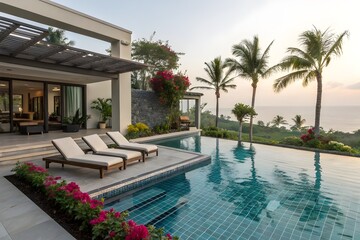 Fototapeta premium hotel swimming pool