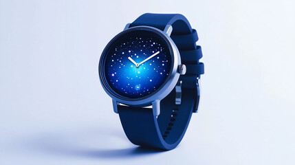 Cute watch showing a glow in black