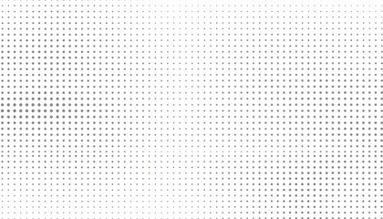 Halftone gradient pattern composed of black dots on white background